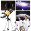 350X Zoom Outdoor Monocular Space Astronomical Telescope with Portable Tripod Outdoor Monocular Zoom, 76Mm Astronomical Refracting Telescope view 4