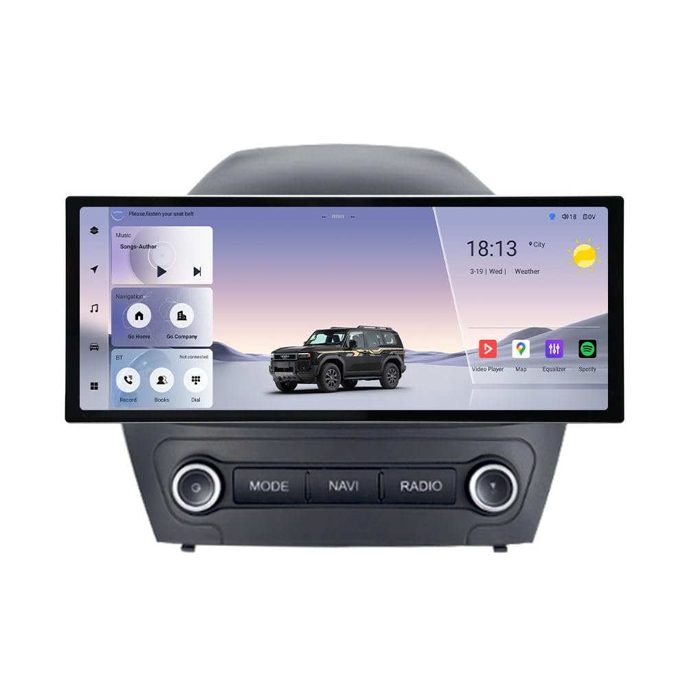 12.3" 12+256GB 8Core Upgrade Radio for Hyundai IX35 2010-2015 Stereo, 2K Full Fit Touch Screen Head Unit with Car-Play & Android Auto/SWC/DSP/AM/FM