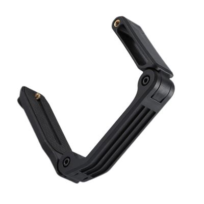 COOLHIYA Handheld Camera Stabilizer Bracket with Screw for DSLR Camcorders and Phones U-Shaped Grip Support for Video Recording and External Microphone LED Light Mounting Black