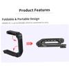 COOLHIYA Handheld Camera Stabilizer Bracket with Screw for DSLR Camcorders and Phones U-Shaped Grip Support for Video Recording and External Microphone LED Light Mounting Black view 3