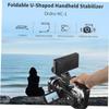 COOLHIYA Handheld Camera Stabilizer Bracket with Screw for DSLR Camcorders and Phones U-Shaped Grip Support for Video Recording and External Microphone LED Light Mounting Black view 4