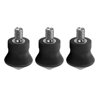3Pcs Rubber Camera Monopod Tripod Foot Pad 1/4inch Antislip Release Foot Pad for Monopod Leg Accessories Leveling Feet