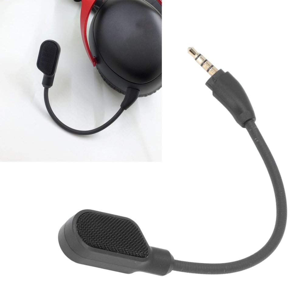 AYNEFY Replacement Boom Microphone for Gaming Headsets  3-Pack Detachable Noise-Cancelling Mic with 360 Bendable Design & Gold-Plated 3.5mm Plug for Clear Sound