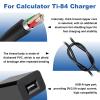 TI 84 Plus CE Charger with Cable: TI-84 Nspire Charging Cable - TI84 Graphing Calculator Charge Cord for Texas Instruments C Silver Edition Ti-nspire CX CAS II C TI-83 TI-85 TI-89 Charger (5ft) view 4
