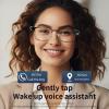 FAUOSWUK Smart BT Glasses, Latest BT 5.4 with AI Voice Control and Handsfree Calling, for Outdoor Sports Travel Men Women (Gold) view 3