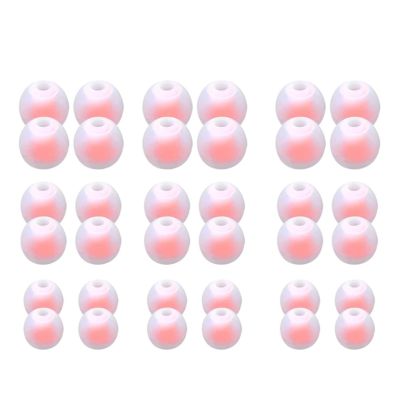 Customizable Eartips Ear Tips Replacement Headphones Earbud Soft and Flexible Pack of 36PCS Multiple Color Music Lover