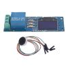 WALFRONT ZW101 Fingerprint On Off Relay Switch Module, Fingerprint Access Control Relay Module for Safety Box with 0.96 Inch OLED Display 5V, Single Channel for STM32F103C6T6 view 1