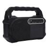 Matybobe Speaker Solar Panel USB Charging FM AM Radio Flashlight Bulb Camping Emergency Outdoor Music Player view 3