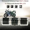 Vvikizy Motorcycle Blue Tooth Speaker, Wireless IP54 Water Proof Handlebar Mounted Audio System with Digital Clock Display, for Motorcycle Scooter ATV Electric Bike (Silver) view 4