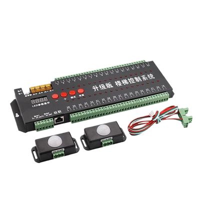 WS2812B WS2811 Motion Sensor Light with 36 Channels Controller Stair Indoor DC5-24V Suitable for Monochrome