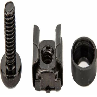 M5 x 12mm Rack Screws & Cage Nuts 100 Pack Steal Black