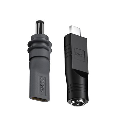 blkmythwk DC to USB Type C Converter Starlink Mini DC Power Cord Adapter for Starlink Mini Accessory Input 20V Type C Male to DC 5.5 x 2.1mm Female Starlink Mini USB C Adapter for 100W PD Source 2PCS