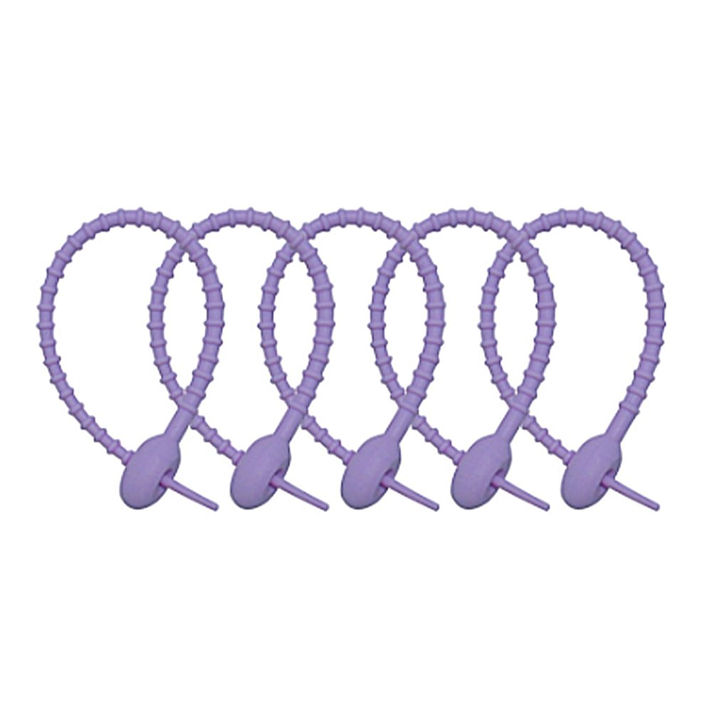 100-Pack 8-Inch Cable Ties, Heavy Duty Self-Locking Nylon Zip Ties with 50 lbs Tensile Strength, All-Weather UV Resistant for Home, Office, Construction, Garden, Workshop (Purple)