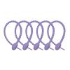 100-Pack 8-Inch Cable Ties, Heavy Duty Self-Locking Nylon Zip Ties with 50 lbs Tensile Strength, All-Weather UV Resistant for Home, Office, Construction, Garden, Workshop (Purple) view 1