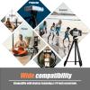 KINGJOY 71" Lightweight Camera Phone Tripod Stand with 360 Pan Head view 2