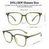 Dollger Blue Light Glasses for Women Retro Oversized Square Blue Light Blocking Glasses for Computer Eyeglasses Frame Men view 4