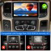 Car Radio Stereo for Dodge RAM 1500 2500 3500 2013-2018 Automatic AC,2+64G Android 13 Touch Screen Radio Upgrade with Wireless CarPlay Android Auto Bluetooth GPS Navigation view 2