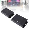 Wisoqu 4K 30Hz 120M KVM Ethernet Extender, USB2.0 Ports, HD Multimedia Receiver Transmitter with Real Time Out, Power Over Cable, Aluminum Alloy view 4