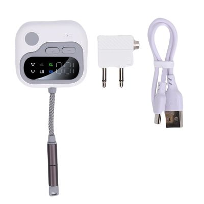 Sanpyl Airplane Bluetooth Adapter, Support to 2 Headphones, 3.5mm AUX Wireless Bluetooth 5.4 Transmitter Receiver for TV Flight Airline Car Home Stereo