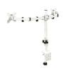 Universal Dual Monitor Mount, Ergonomic Monitor Stands for 2 Monitors, Monitor Arm Fits 13 to 27 Inch LCD Computer Screens, Perforated/clamped Mounting Base view 1