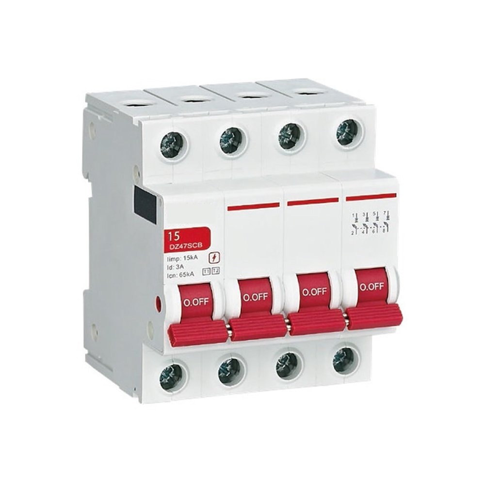 DZ47SCB Surge Protector Special Protection Device, DZ47SCB-40 40kA/Breaking Capacity 100kA 4P