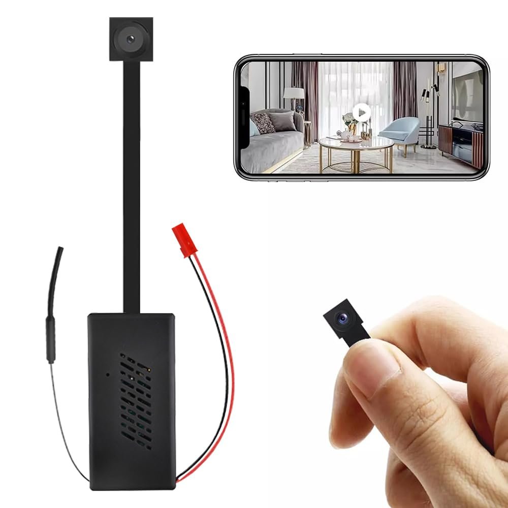 limiete Mini Hidden Camera, 2.5K QHD DIY Spy Camera Module, 100 Wide Angle, Wireless WiFi Indoor Security Camera with Motion Detection, Night Vision, for Home, Office, Car, Cloud/SD Storage