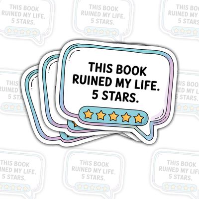 3 Pcs Stack of Books Librarian Sticker, Cute Reading Lover Vinyl Decal for Teachers, Students, Teens, Adults, Laptop, Kindle, Water Bottle, Scrapbook, Notebook, Car, Bookworms, Reading Fans 4 Inches