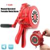 110DB Manual Metal Alarm Hand Crank Siren Horn Air Raid Emergency Safety for Fire Flood Prevention Disaster for Emergency, Tornado, Sporting(Green) view 4
