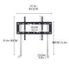 Universal TV Mount Stand 32"-55" Floor-Standing Punch-Free Desktop TV Mounting Bracket Height Adjustable Universal with L-Shaped Feet, Max 600x400mm TV Shelf view 4