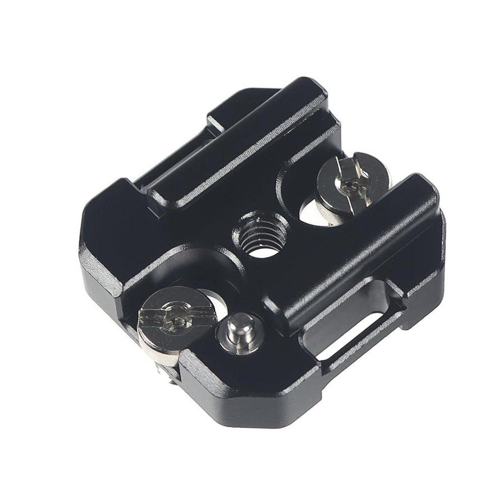 Universal Aluminum Alloy Cold Shoe & Hot Shoe Mount Adapter with Lanyard Hole for Camera