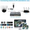 Real HD 5MP PoE IP Fisheye 180 Panoramic Ultra Wide Viewing Angle Dome Security Camera Outdoor, 65ft IR Night Vision, H.265 IP66 Waterproof, Compatible with NVR, NDAA Compliant view 4
