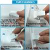 10 Pack Ethernet Wall Outlet Cat6 Plate RJ45 Keystone Jack Panels Gifts Network White 1 Port Inline Coupler Connector Internet Interconnect Cable Female to Female view 3