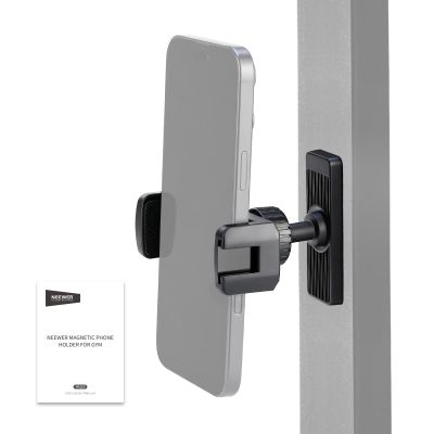 NEEWER Magnetic Phone Holder Mount Stand, Home Gym Workout Forklift Decor Stuff Essential Accessories Gear Compatible with iPhone Android Samsung for Women Men Girl Boy Video Recording, PA119
