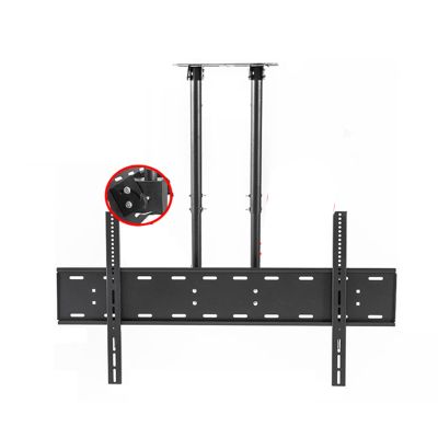 Adjustable Ceiling TV Mount Bracket, Double Pole Ceiling for 60-120 Inch TVs, Fit Flat and Vaulted Ceiling, Expansion Screw Fixing Beautiful Scenery