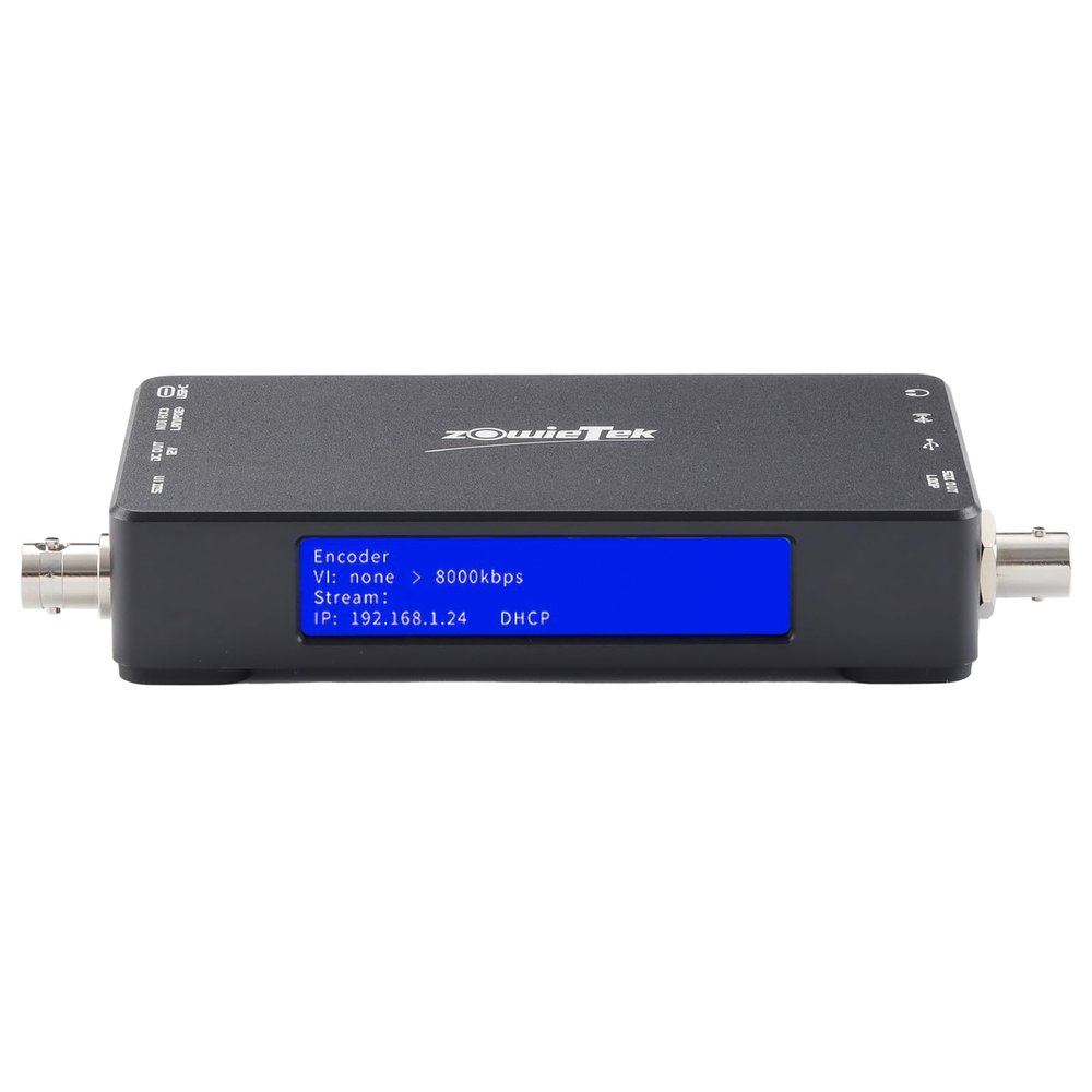 3G SDI IP Video Streaming Encoder Decoder, ZowieBox, SRT RTMP RTMPS RTSP, UVC to SDI, SDI Video Capture Extender with Loopout, Standalone H.265/H.264 Live Streaming with PoE