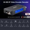 3G SDI IP Video Streaming Encoder Decoder, ZowieBox, SRT RTMP RTMPS RTSP, UVC to SDI, SDI Video Capture Extender with Loopout, Standalone H.265/H.264 Live Streaming with PoE view 2