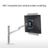 Universal Monitor Mount, Monitor Arm with Height Adjustable, Swivel, Tilt, Freestanding Monitor Stand Mount Fits 10-32inch LED Computer Screens view 3