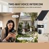 Bestmotoring 4G LTE Cellular Solar Security Camera Outdoor, WiFi Needed Wireless 2K FHD PTZ Camera, PIR & AI Motion Detection, Color Night Vision, 2-Way Talk, Dual Lens 360 View (WI-FI) view 2