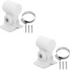 Foruly Wall Mount Bracket Kit for Ubiquiti Nanostation Ns-5ac Lo0o5ac Nsm5 Locom5 Nsm2 Locom2 Ltu Lite White (PLA White*2) view 1