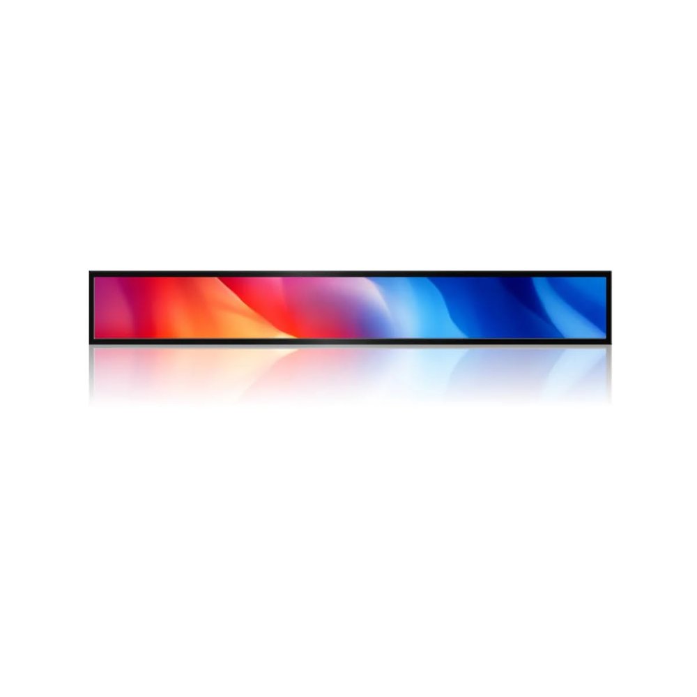 23.1 Inch (58750.7mm Viewable) Android Stretched LCD Bar Shelf Display | Ultra-Wide Digital Signage Screen | Cloud/Mobile/USB Content Upload