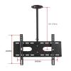 Tilt 360 Swivel Tv Bracket, Adjustable Ceiling Tv Mount, Fits Most 32-70Inch LCD Flat Screen and Curved Tvs, 600X400Mm view 2