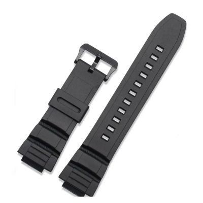 100H/110H/W-S220/HDD-S100 WV-200/AE-2000/2100 5434 Resin Strap 16mm Wristwatch Accessories Man Silicone WatchBand