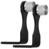 COOLHIYA 2pcs Metal Binocular Tripod Adapter Mount Bracket for Single Double Telescopes Stable Photography Connector Stylish Black-Silver Secure Attachment view 1