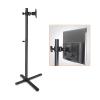 SFOIMO Monitor Stand Floor-Standing Monitor Stand 12"-27" Movable Single Monitor Stand Mount Height-Adjustable Monitor Stand with Keyboard Bracket, Holds Up to 44Lbs Dual Monitor Stand view 1