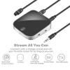 LICAEVEY Airplane Bluetooth Transmitter Adapter, 2 in 1 Dual Pairs Bluetooth5.0 Transmitter Adapter for Headphones, 3.5mm AUX Jack for Flight TV Car Speakers view 2