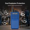 Retevis MateTalk E1 Explosion-Proof Two Way Radios,IP68 Waterproof Walkie Talkies,Heavy Duty,Superheterodyne,DMR&Analog,Emergency Alarm&Lone Worker,for Gas Transport Paint Factory Flour Factory(2Pack) view 2