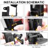 BUBEFSKD Action Camera Magnets Mount Durability Bracket Fixtures Handheld and Fixed Use for Pocket 3 Shockproof Camera Clamp view 4