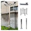 19.7ft Assemble Security Camera Pole Outdoor, Universal Surveillance Camera Post Stand, Commercial Pole for Security Camera for Residential Area/Farm(B,2.5 m/8.2 ft (2 Sections)) view 1