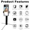 2025 Wireless Selfie Monitor Screen for iPhone & Android, 1800mAh Magnetic Phone Vlog Selfie Screen with Bluetooth Remote, 3-Level Brightness, Mirroring Back Camera TikTok Live S1 view 2