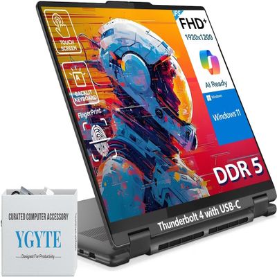 Lenovo 2025 Yoga 7i 2 in 1 Laptop Touchscreen, 16" FHD+ 360 Foldable Touch Screen Convertible, Intel Core Ultra 7, 16GB DDR5 RAM 1TB SSD+512GB PSSD, Windows 11 Pro|Backlit|Fingerprint|YGYTEaccessory